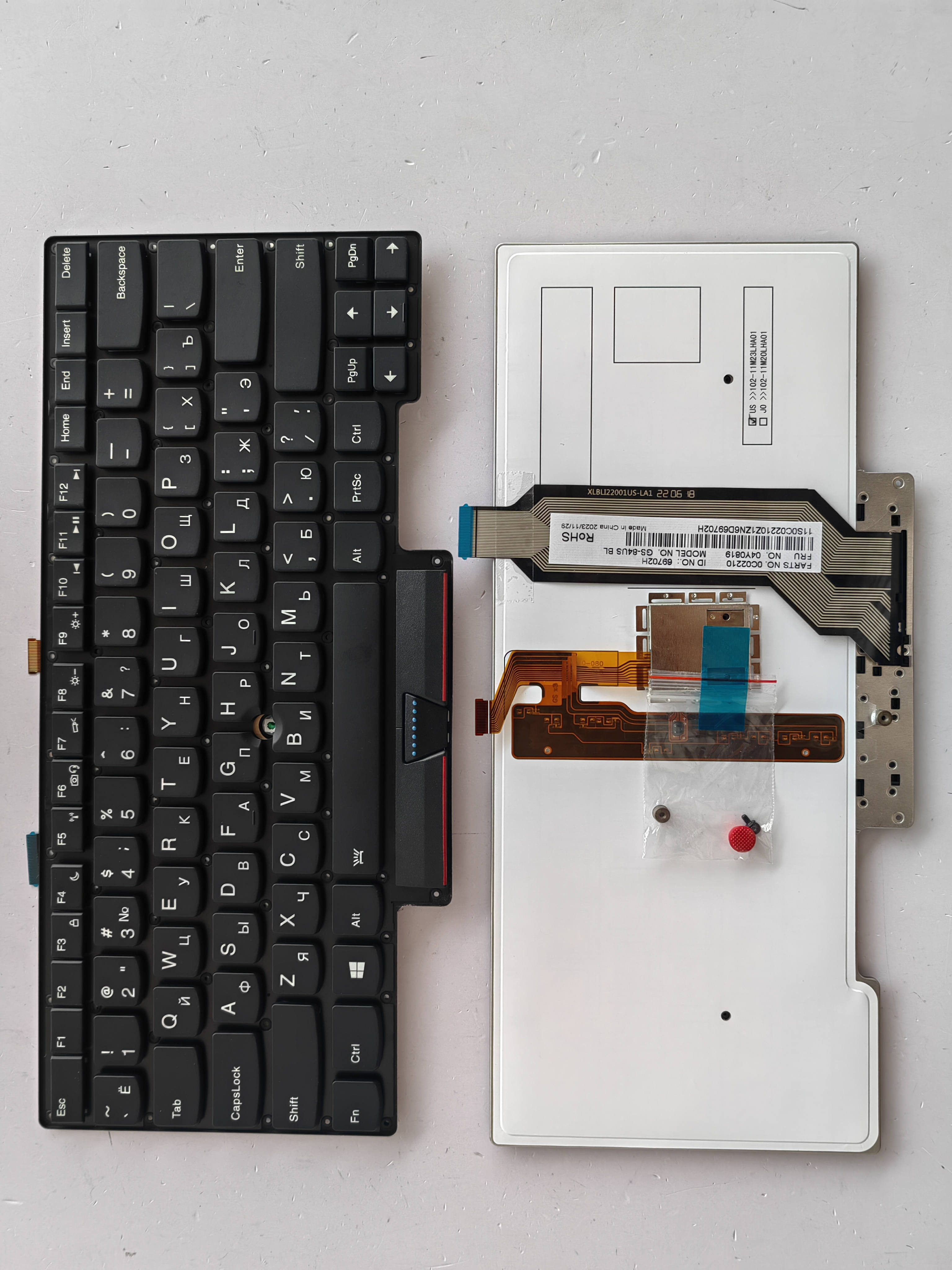 Picture of New Replacement Laptop Keyboard For IBM X1C 2013/X1 Carbon 2013 BLACK With Point Backlit (OEM) RU Layout